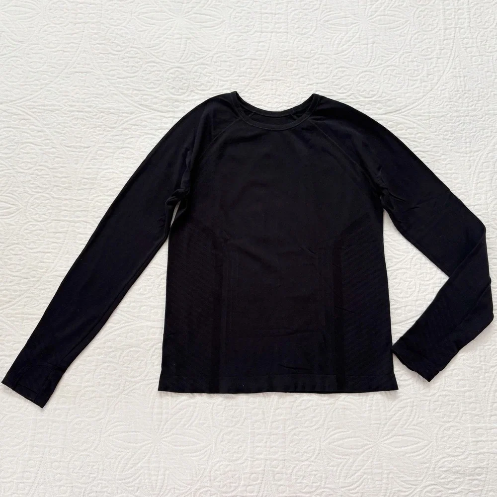 Athleta Girl Power Up Activewear Top, Black Sz L 12